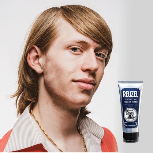 Reuzel Fiber Cream - Low Shine Finish Styling Cream | 3.38 oz for Effortless Hold
