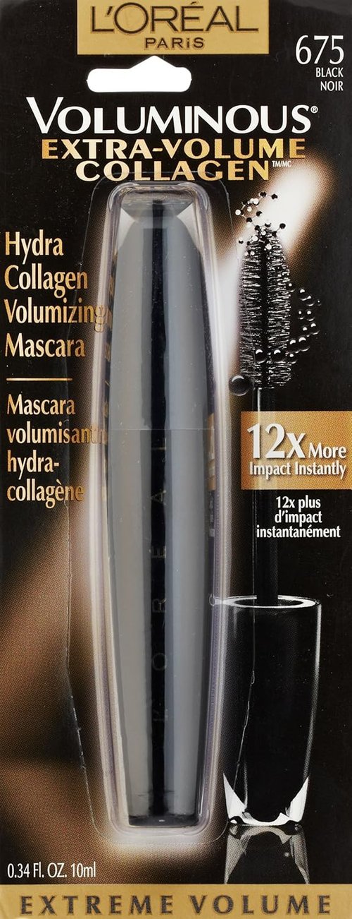 L'Oréal Paris Voluminous Mascara - Extra Volume Collagen Formula | Black, 0.34 fl. oz.