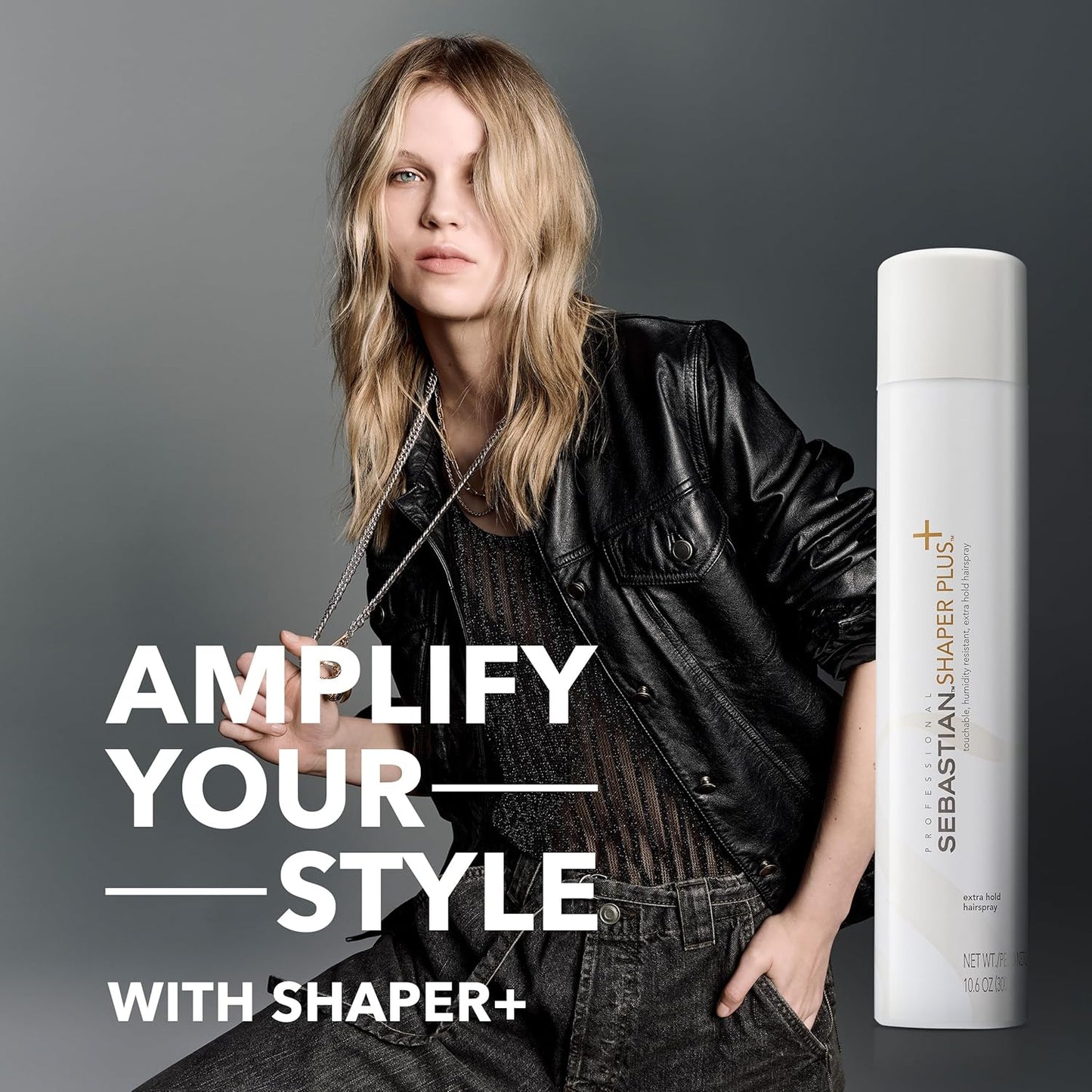 Sebastian Professional Shaper Plus Hairspray - Touchable, Humidity Resistant Extra Hold | 24-Hour Flexible Control