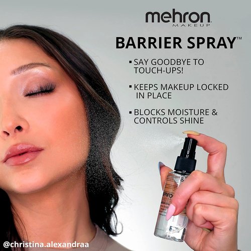 Mehron Makeup Barrier Spray - Long-Lasting Setting Spray for Face | 9 fl oz (266 ml)
