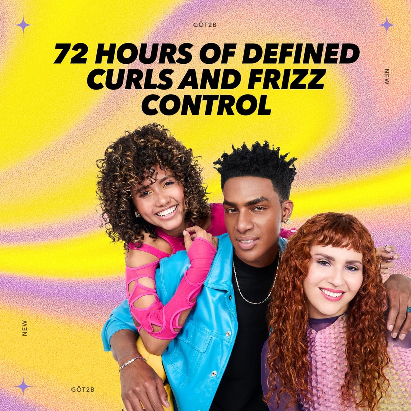 Got2B Curl Defining Jelly - 15 Fl Oz Vegan Curl Gel for Wavy & Curly Hair | 72-Hour Frizz Control