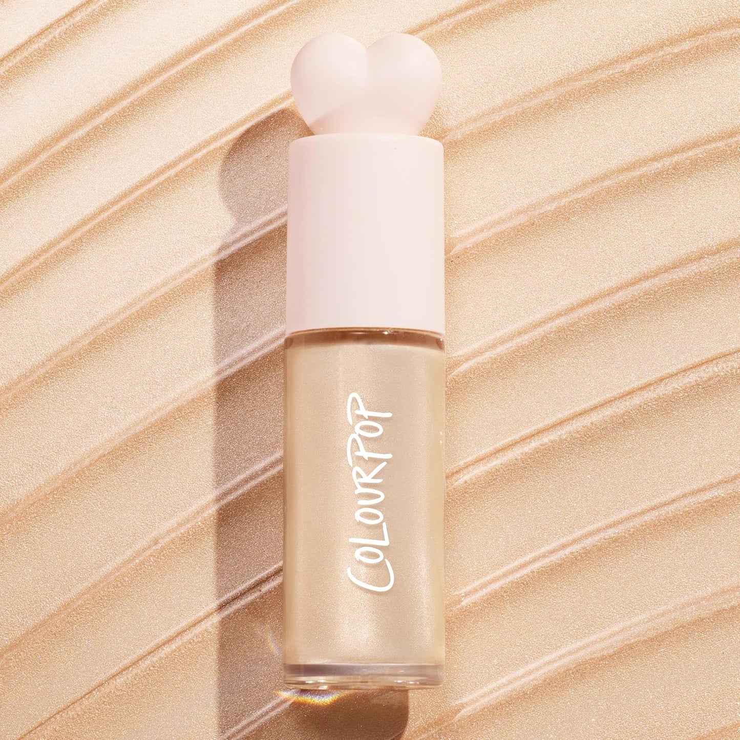 ColourPop Hi-Lite Dewy Liquid Highlighter - Ultra-Reflective Illuminator for Glowy Skin - Sugar Donut (0.38 oz)