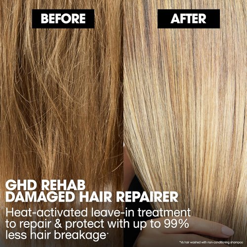 Ghd Rehab Leave-In Hair Treatment - Enhance Hair Condition While Drying & Styling | No Rinse Needed