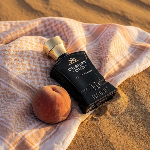 H HABIBI Desert Oud Perfume for Men - 2.5 oz Long-Lasting Arabian Cologne | Bold Floral Woody Luxury Fragrance