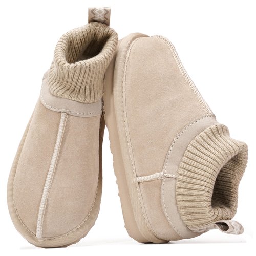 Project Cloud Kids Boots 100% Genuine Leather - Water Resistant Toddler Girl Boots with Australian Shearling - Safe Non Slip Kid & Toddler Booties & Comfortable Kids Shoes (DreamOn, SANSUEDE,7)