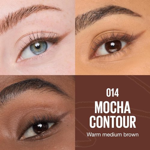 MAYBELLINE Sculpting Stix 2-in-1 Eyeliner - Long-Lasting Brown Eye Liner, Smudge & Sweat-Resistant, Mocha Contour, 1 Count