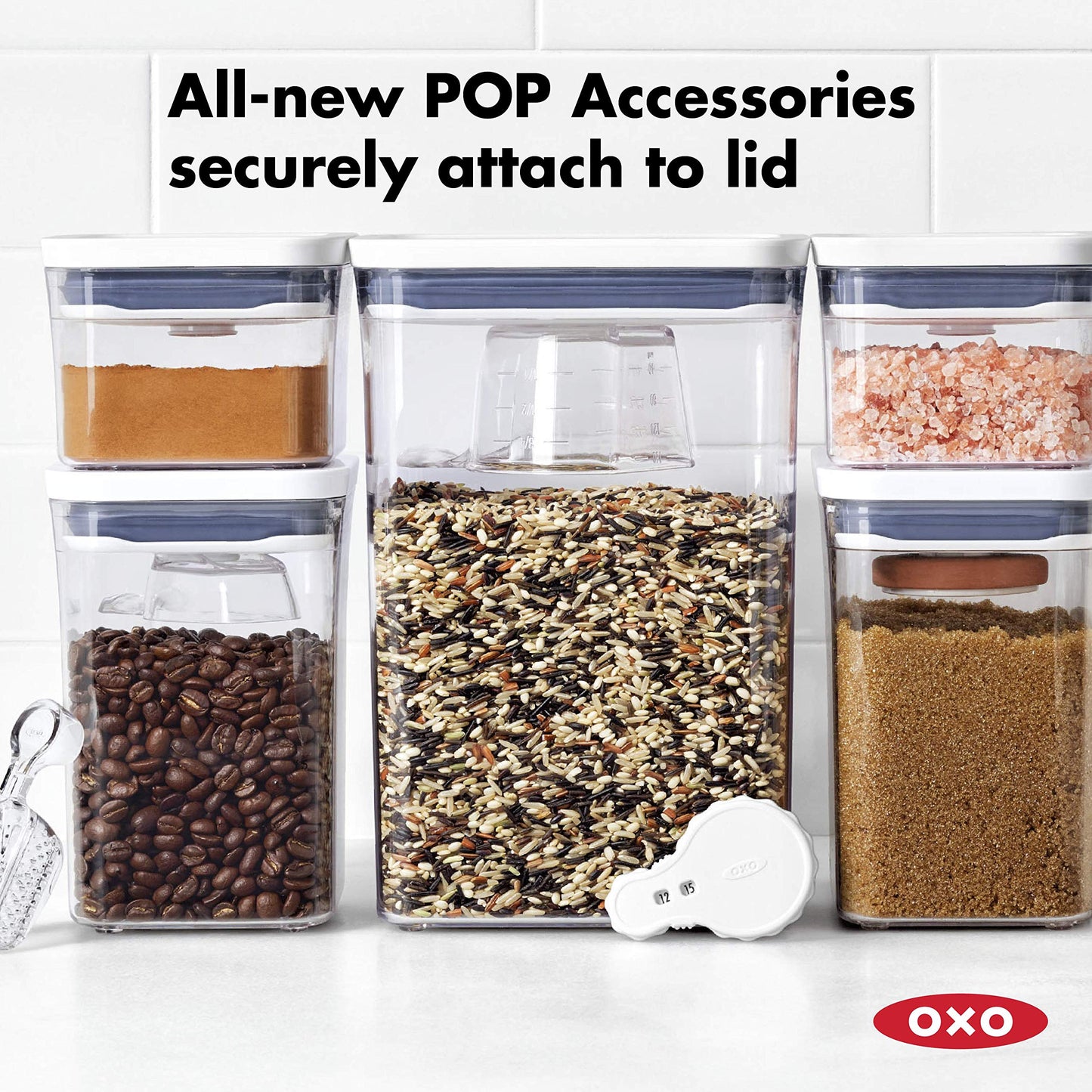 OXO Good Grips POP Container - Airtight Food Storage - Small Square Tall 2.3 Qt Ideal for spaghetti, linguini and lasagna
