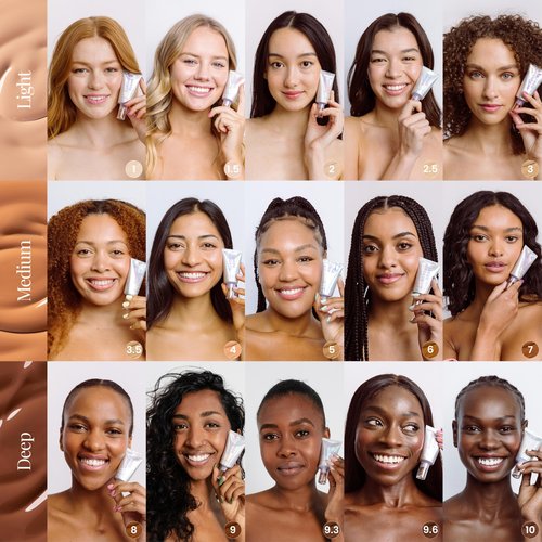 Naked Sundays BeautyScreen Peptide Foundation Tint - SPF 50 Tinted Sunscreen & Skincare Makeup with Zinc Oxide, Niacinamide - Lightweight Natural Coverage,1.01 oz