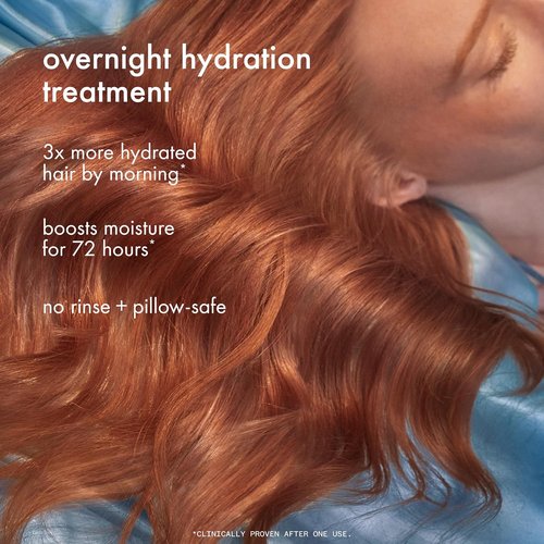 Amika Dream Routine Overnight Hydrating Hair Mask - Ultra-Hydrating Leave-In Treatment with Hyaluronic Acid for Dry Hair