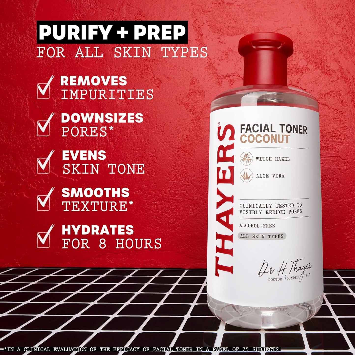 Thayers Hydrating Coconut Water Witch Hazel Facial Toner - Alcohol-Free, Vegan, 12 Oz