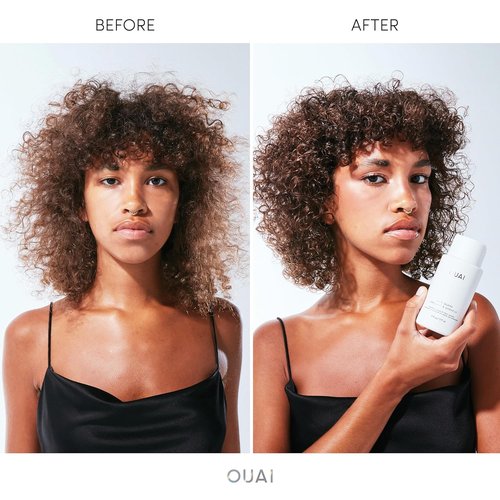 OUAI Hair Gloss - In-Shower Shiny Hair Treatment & Frizz Control - Heat Protectant with Hyaluronic Acid (6 Oz)