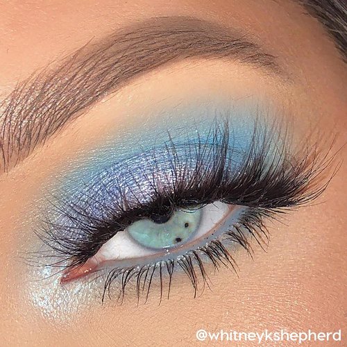 ColourPop Blue Moon Eyeshadow Palette - High-Pigment Monochromatic Blue Shades with Matte, Metallic & Duochrome Finishes | 0.3 oz