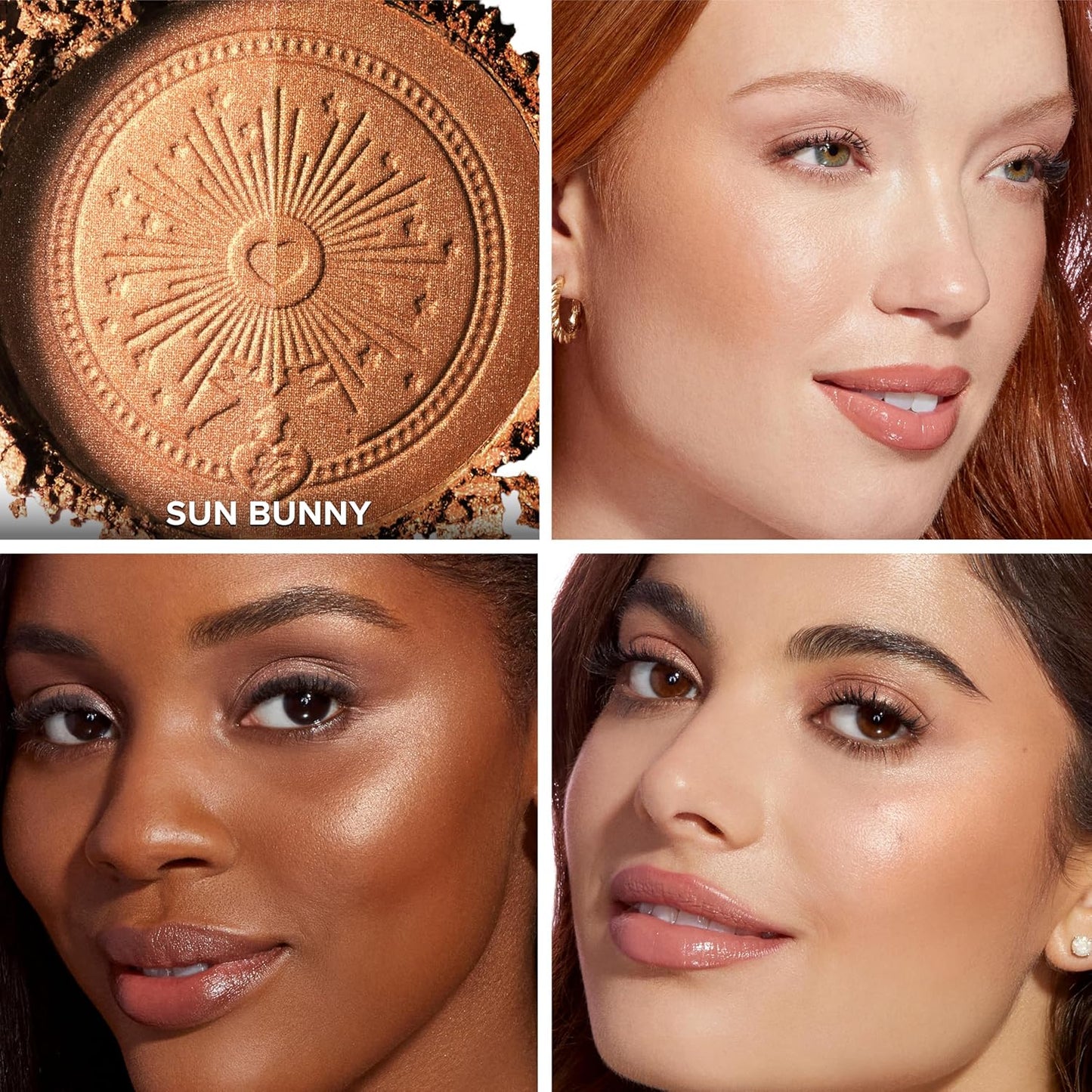 Too Faced Sun Bunny Blushing Bronzer - Dual-Shade Sheer Bronzer Blush with Pink Undertones for Natural Glow