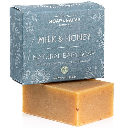 Chagrin Valley Soap & Salve Baby Shampoo Bar - Unscented & Moisturizing for Sensitive Skin - 3.5 oz
