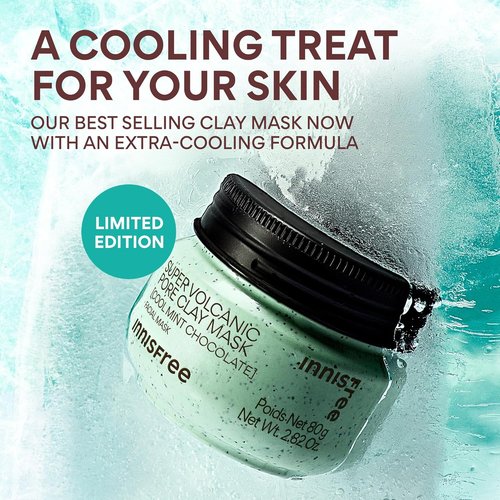 Innisfree Super Volcanic Clay Mask - Pore-Reducing & Sebum Control for Oily Skin | Limited Edition Gift Sets