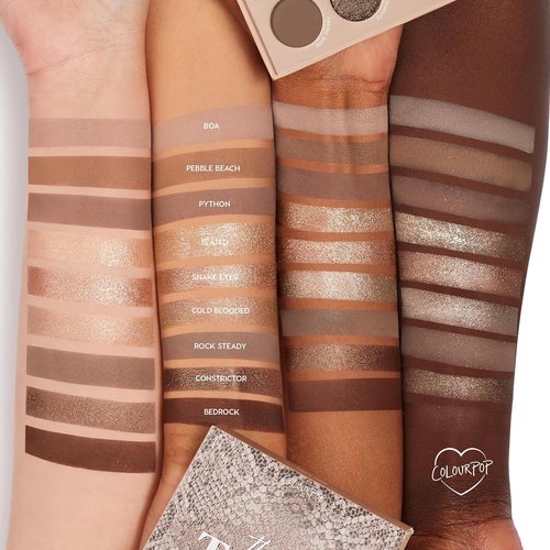 ColourPop That's Taupe Eyeshadow Palette - High-Pigment Cool-Toned Shadows with Metallic & Matte Finishes (0.3 oz)