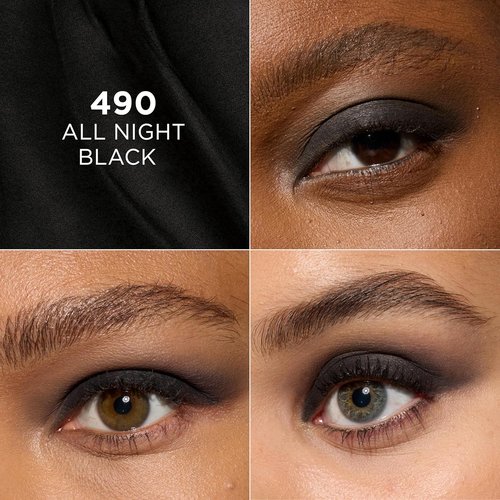L'Oreal Paris Makeup Le Shadow Stick Eyeshadow - Blendable, Smudge-Resistant Cream in 490 All Night Black