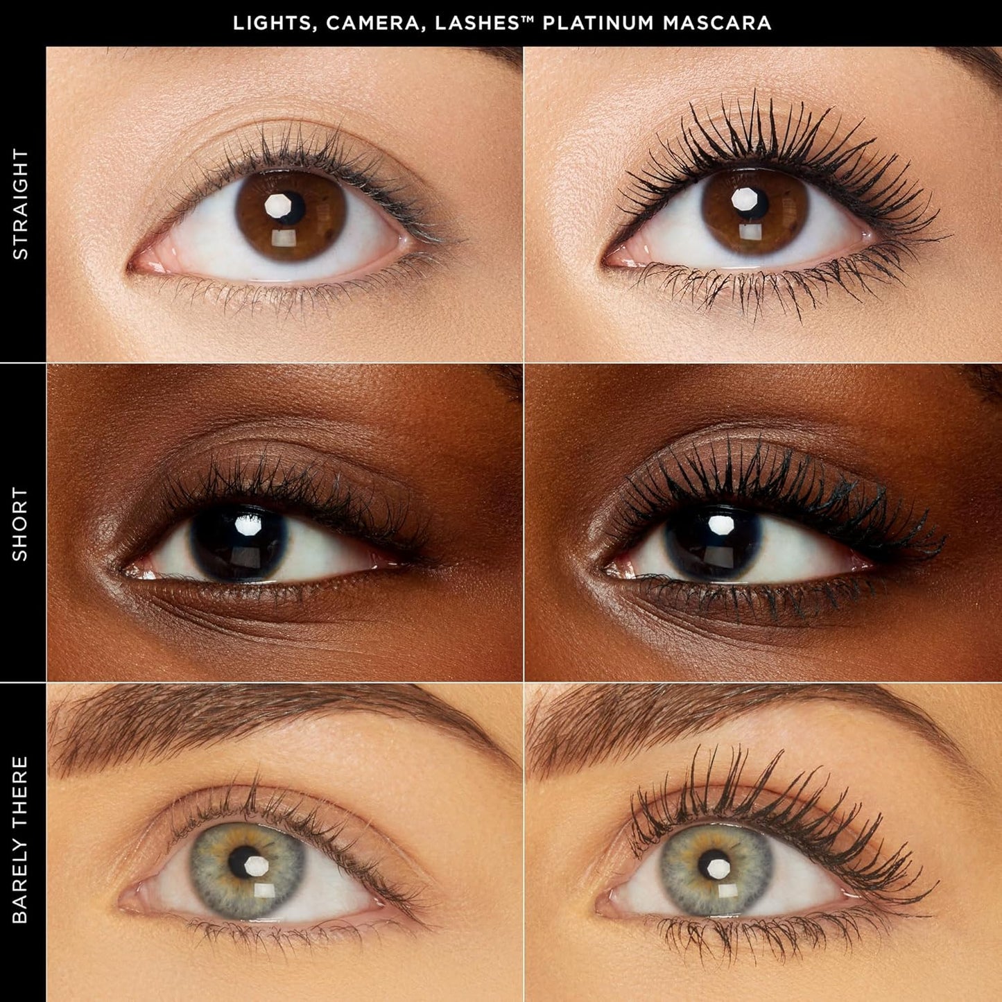 Tarte Lights, Camera, Lashes Platinum Volumizing Mascara - Black Tinted Peptide Serum for Volume & Length, Vegan & Cruelty-Free