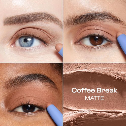 ALLEYOOP 11th Hour Waterproof Cream Eyeshadow Stick - Long-Lasting, Smudge-Proof Matte Eye Shadow & Eyeliner, Chestnut Matte
