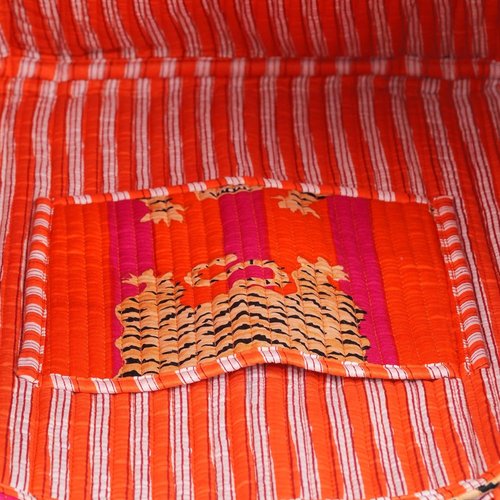 INDACORIFY Cotton Printed Tote Bag - Handmade Ethnic Design for Women | Stylish Daily Use Shopping Bag