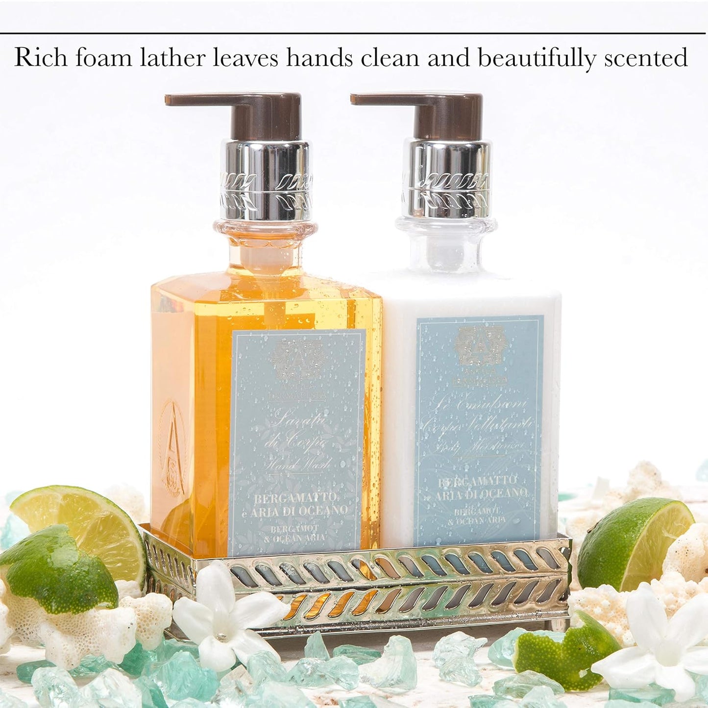 Antica Farmacista Hand & Body Wash - Luxurious Hydrating Cleanser - Lemon, Verbena & Cedar, 10 fl oz