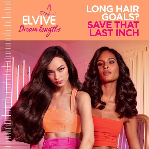 L'Oreal Paris Elvive Dream Lengths Savior Hair Mask - Revive & Restore with Collagen Peptides | 12 Fl Oz