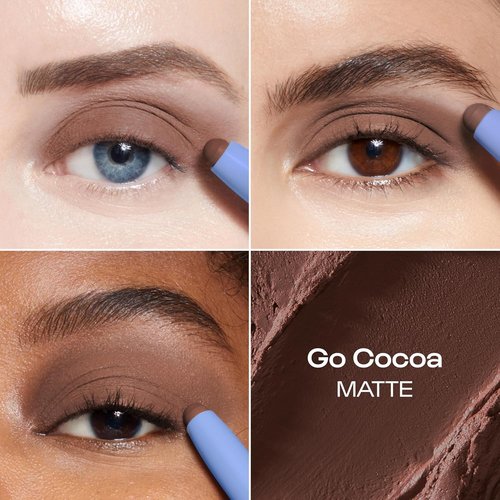 ALLEYOOP 11th Hour Waterproof Cream Eyeshadow Stick - Long-Lasting Matte Eye Shadow & Eyeliner in Dark Chocolate
