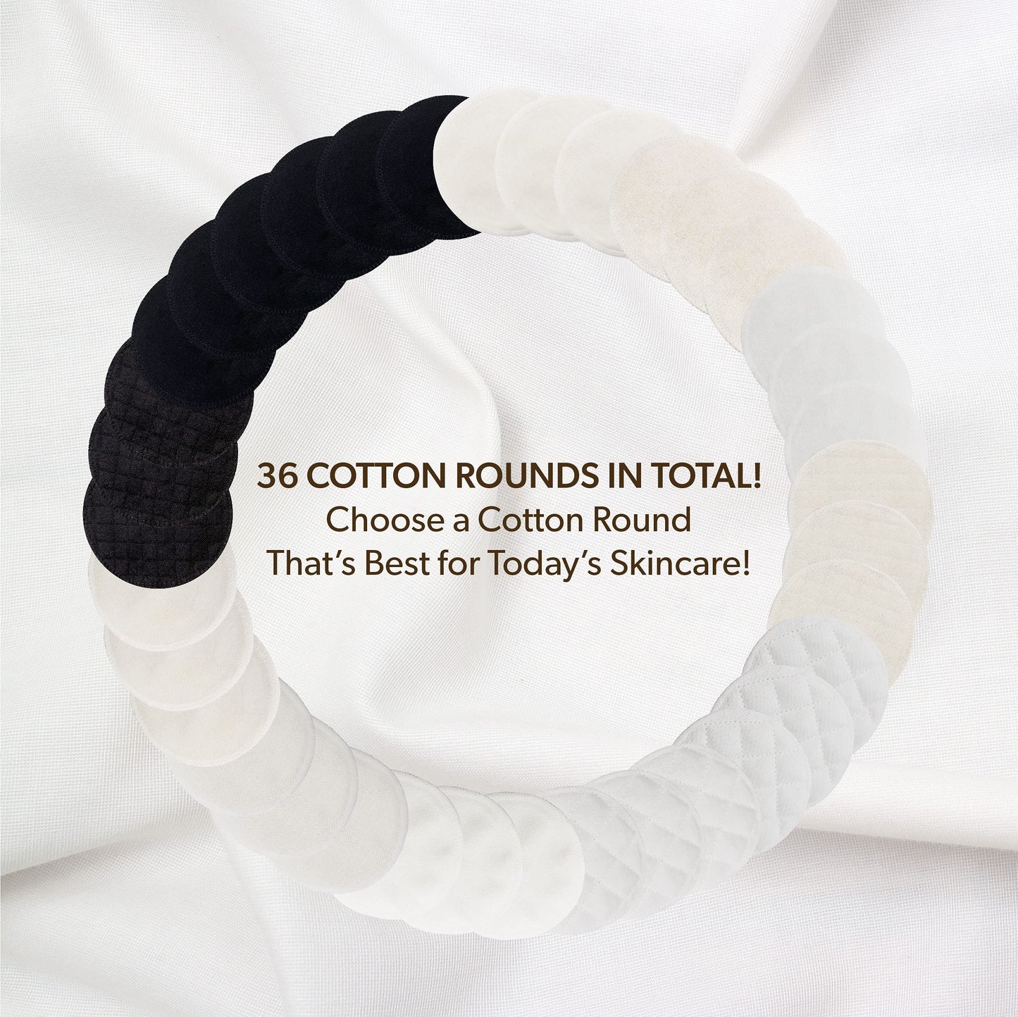 Handmade by AVO - Reusable Pads, Makeup Remover, Organic Cotton Rounds, Pads Facial Rounds Fabric Pouch Laundry Bag (Moon&Star Set)