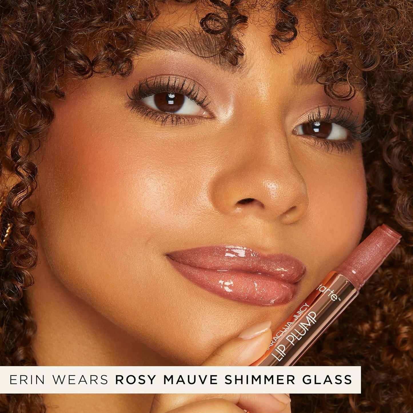Tarte Maracuja Juicy Shimmer Glass Lip Plump - Hydrating Lip Gloss Balm with Hyaluronic Acid & Vitamin E, Vegan & Cruelty-Free