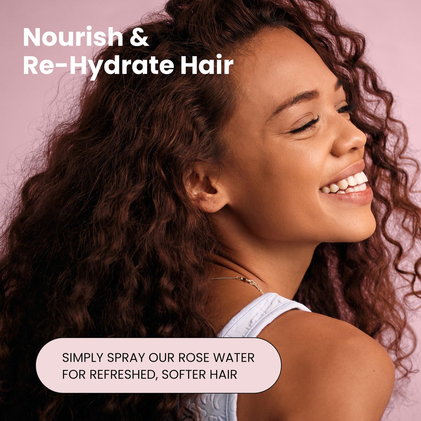 Rose Water Spray for Face & Hair - 100% Natural Organic Face Toner - Alcohol-Free Makeup Remover - Anti-Aging Self Care Beauty Mist - Hydrating Rosewater Refill - 8 Oz