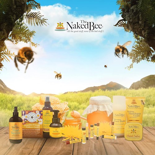 Naked Bee Orange Blossom Honey Hand Cream - Intensive Nourishing Formula for Soft Skin | 8 oz