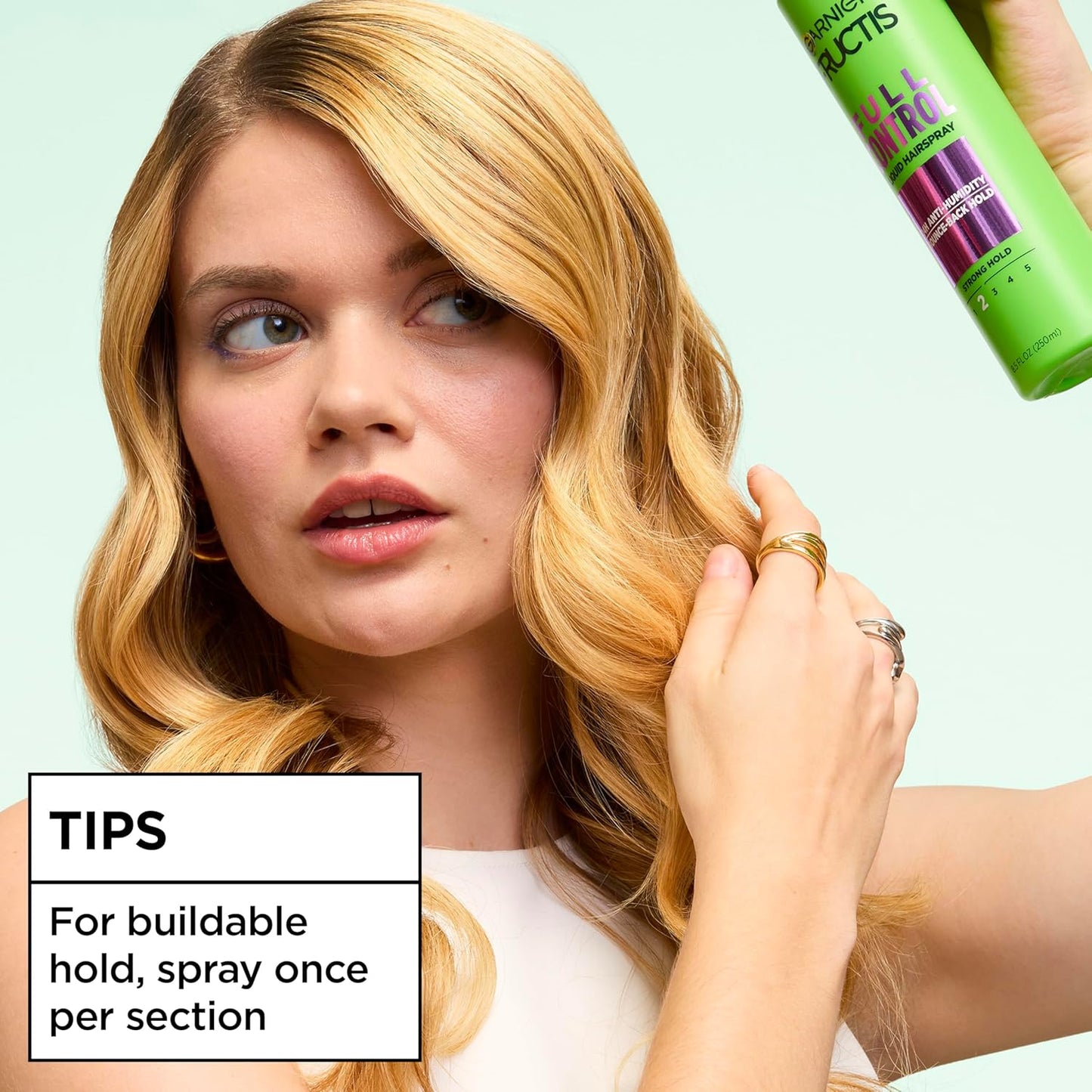 Garnier Fructis Style Full Control Hairspray - Non-Aerosol, 8.5 Fl Oz for Ultimate Anti-Humidity Hold