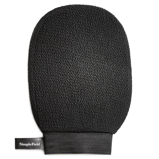 SimpleField Korean Exfoliating Mitt - 100% Viscose Deep Kessa Glove for Smooth Skin & Self-Tanning Removal | 1 Piece