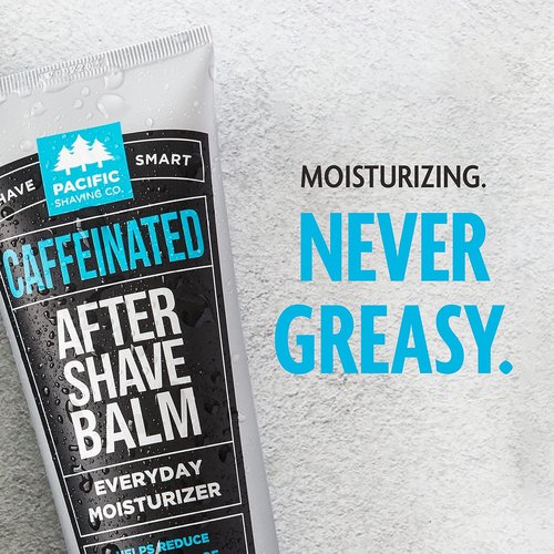Pacific Shaving Company Caffeinated Aftershave - Soothes Skin & Reduces Redness | Paraben-Free, 3.4 oz