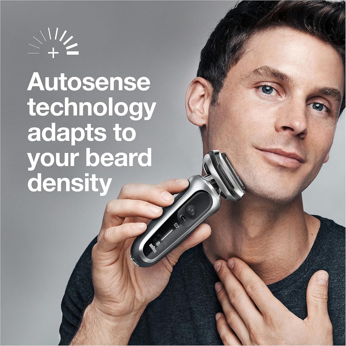 Braun Series 7 7032CS Electric Razor for Men - Wet & Dry Rechargeable Foil Shaver with Beard Trimmer | Silver