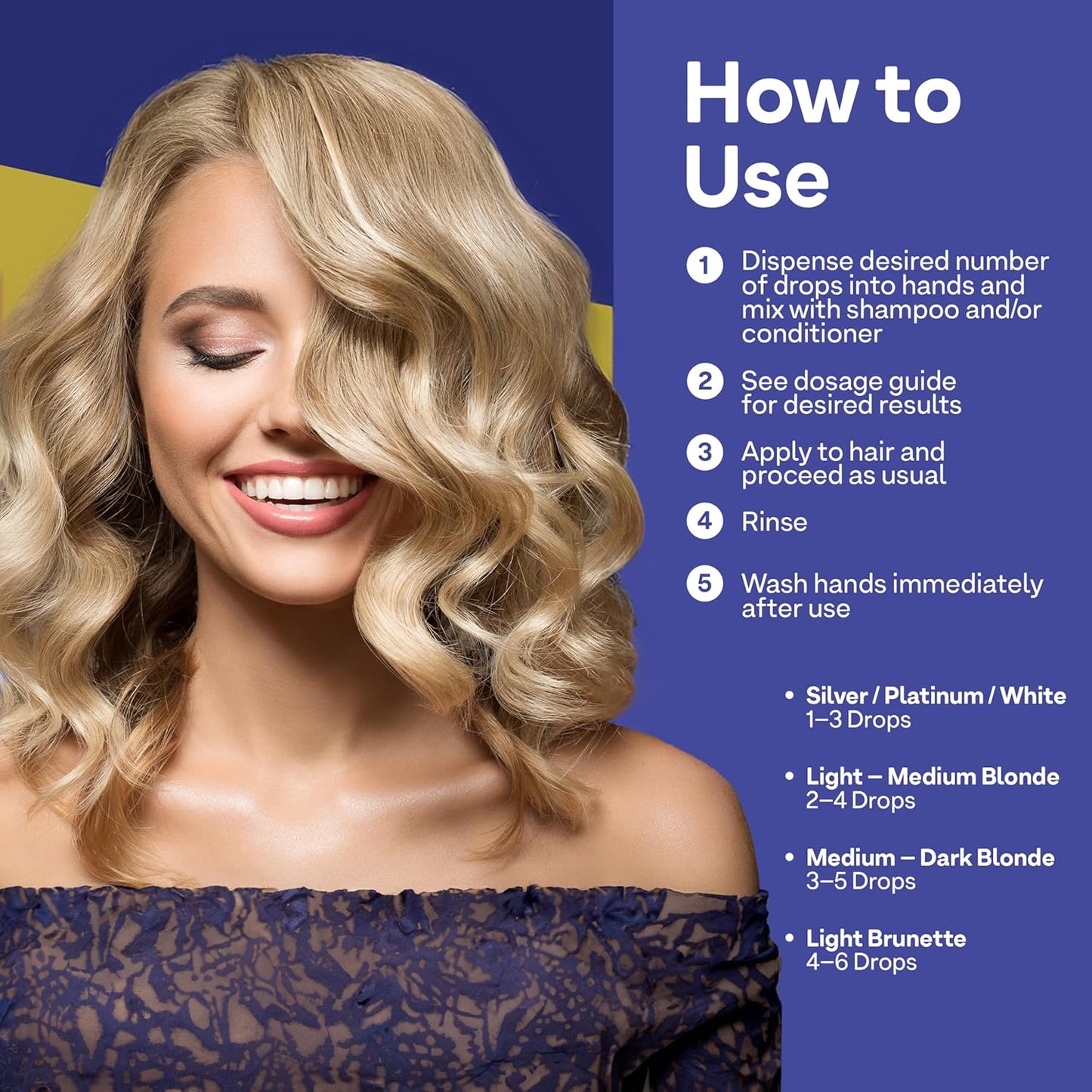 Colorproof Toning Drops - Highly Pigmented Toner for Blonde Hair | 1 Fl. Oz. with Citrus, Jasmine & Coconut Milk Scent
