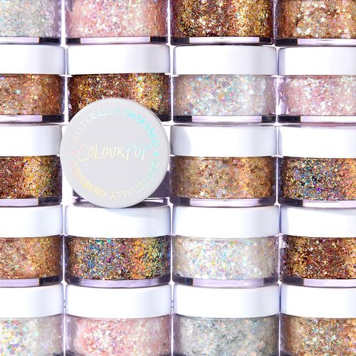 ColourPop Glitterally Obsessed Body Glitter Gel - Multi-Colored, Easy-to-Use Adhesive Formula - Mess-Free & Cute (0.06 oz)