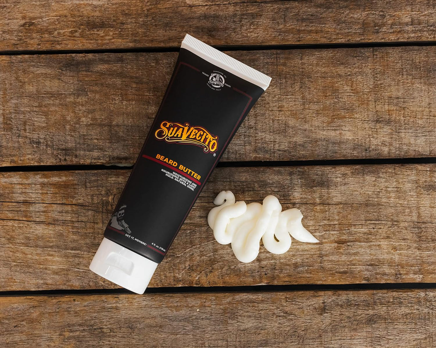 Suavecito Beard Butter 4 oz | Original Scent - Moisturizes & Softens Beard for Natural Shine