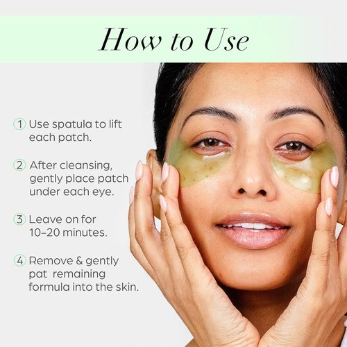 PÜR MINERALS Hydrogel Under Eye Patches - Hydrate, Plump & Brighten with Hemp Seed Oil | 30 Pairs