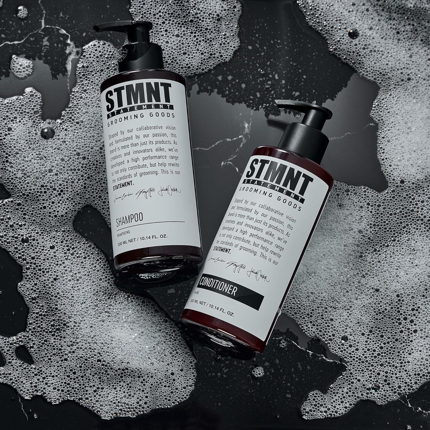 STMNT Grooming Goods Conditioner - Softens Hair & Restores Shine | Moisturizing Formula with Charcoal & Menthol | All Hair Types