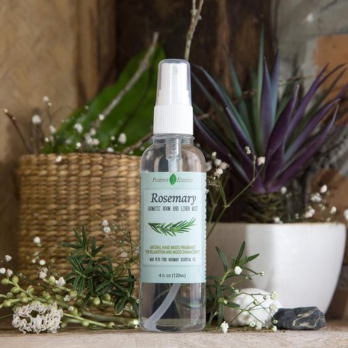 Rosemary Natural Linen & Room Spray - 100% Pure Essential Oil for Relaxing Home Fragrance (4.06 fl oz)