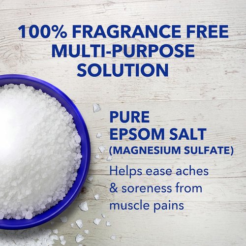 Dr Teal's Epsom Salt Magnesium Soak - Fragrance-Free Relaxation | 4 lbs for Stress Relief