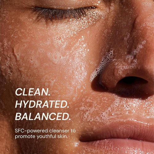 Blueprint Bryan Johnson Gentle Facial Cleanser - Age-Defying Gel with SFC & Hyaluronic Acid for Hydrated Skin - Vegan & Fragrance-Free