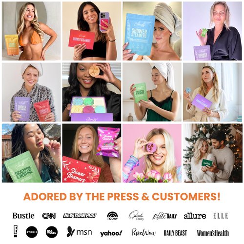 Cleverfy Citrus Shower Steamers Aromatherapy - Mothers Day Gifts for Mom, Wife from Husband, Grandma, Daughter and Sister - Birthday Gifts for Women, Mom, Teens, Girlfriend and Her - 18 Tablets