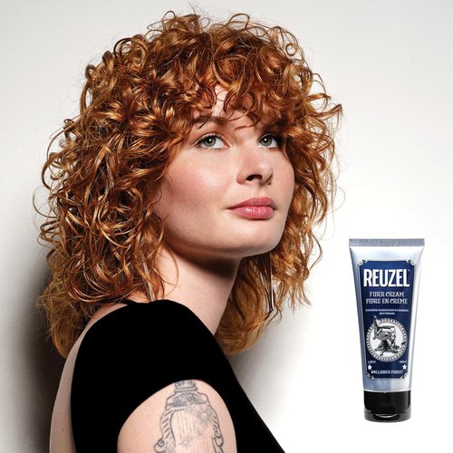 Reuzel Fiber Cream - Low Shine Finish Styling Cream | 3.38 oz for Effortless Hold