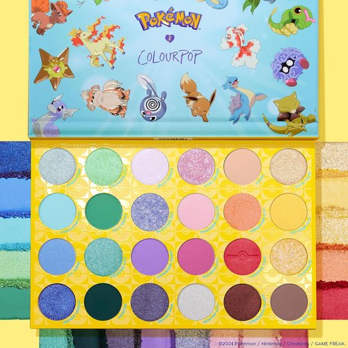 ColourPop Pokémon Pallet Town Eyeshadow Palette - Vibrant Shades for Stunning Looks