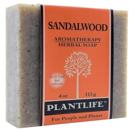 Plantlife Sandalwood Bar Soap - Moisturizing & Soothing Handcrafted Soap - 4oz Plant-Based Bar Made in California