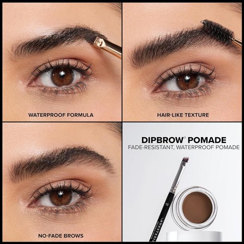 Anastasia Beverly Hills - DIPBROW Pomade | Waterproof, Long-Lasting Eyebrow Gel - Dark Brown