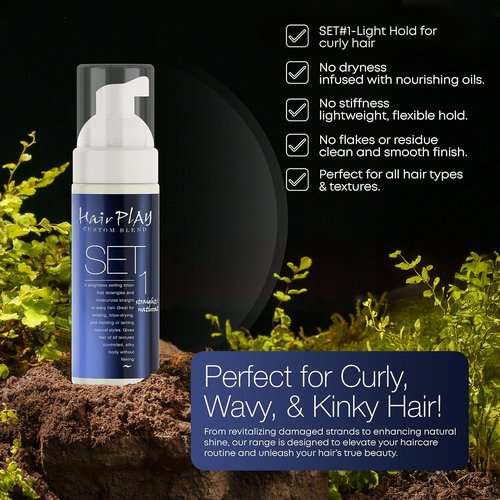 Hair Play Set | Hair Foam Mousse - Light Hold Styling Foam for Frizz Control - 2 Fl Oz Travel Size
