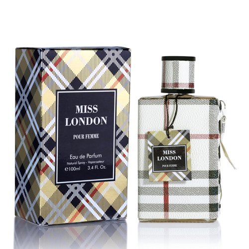 Miss London Eau De Parfum for Women - Floral Honeysuckle, Rose & Jasmine Blend - 100ml Elegant Scent for Daily Wear & Special Occasions